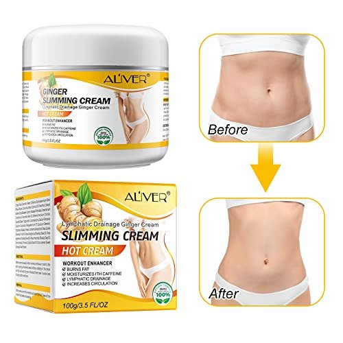 VOGSIG Anti Cellulite Slimming Gel - Hot Cream with Ginger for Fat Burning, Weight Loss, Body Tightening & Relaxation (3.5 Fl Oz) - görsel 6