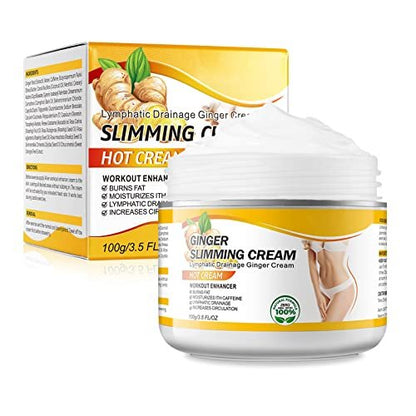 VOGSIG Anti Cellulite Slimming Gel - Hot Cream with Ginger for Fat Burning, Weight Loss, Body Tightening & Relaxation (3.5 Fl Oz)