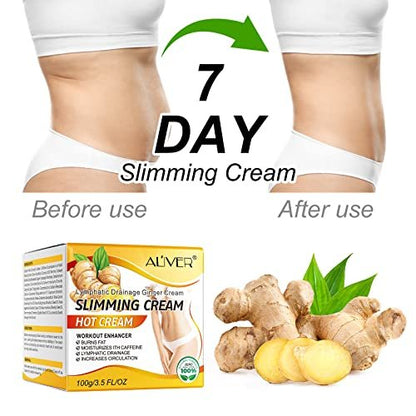 VOGSIG Anti Cellulite Slimming Gel - Hot Cream with Ginger for Fat Burning, Weight Loss, Body Tightening & Relaxation (3.5 Fl Oz)