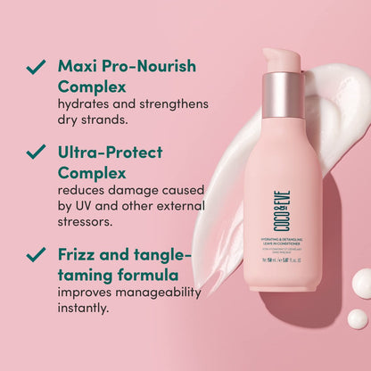 Coco & Eve Hydrating & Detangling Leave-In Conditioner - Coconut, Avocado Oil, Vitamin A & E - Nourish, De-frizz, Detangle, Minimise Breakage & Split Ends - 5.07 fl oz Avelisse
