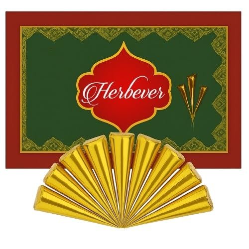 Herbever 12-Pack Ready to Use Henna Hair Color Cones – Reddish Brown Henna Paste for Root Touch-Up & Spot Coloring, Long-Lasting Natural Hair Color for Women - görsel 3