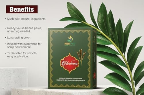 Herbever 12-Pack Ready to Use Henna Hair Color Cones – Reddish Brown Henna Paste for Root Touch-Up & Spot Coloring, Long-Lasting Natural Hair Color for Women - görsel 8