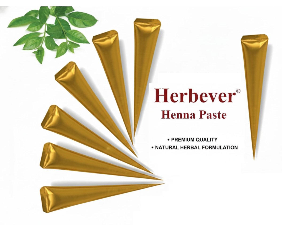 Herbever 12-Pack Ready to Use Henna Hair Color Cones – Reddish Brown Henna Paste for Root Touch-Up & Spot Coloring, Long-Lasting Natural Hair Color for Women - görsel 9