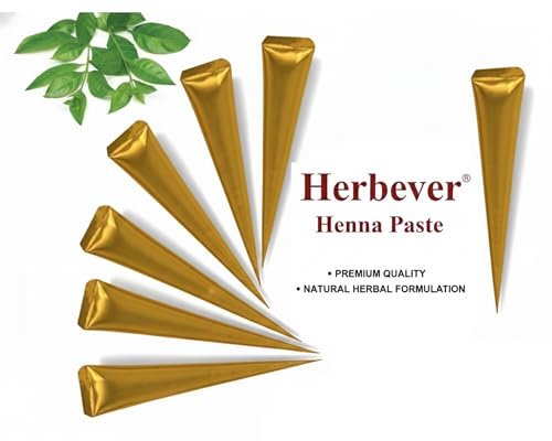Herbever 12-Pack Ready to Use Henna Hair Color Cones – Reddish Brown Henna Paste for Root Touch-Up & Spot Coloring, Long-Lasting Natural Hair Color for Women - görsel 10