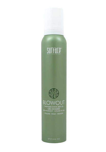 SURFACE Hair Blowout Gel Mousse – Organic Ingredients with Babassu Oil for Longer Lasting Blowouts, Heat-Resistant, 5.5 fl oz Avelisse