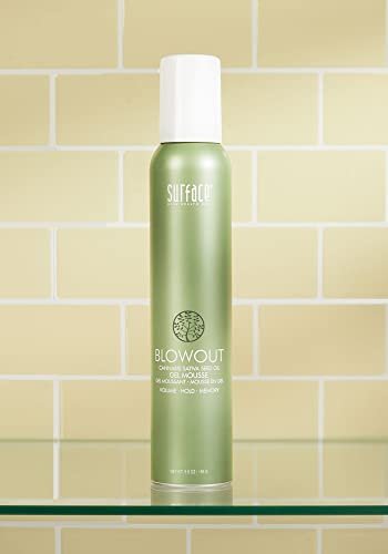 SURFACE Hair Blowout Gel Mousse – Organic Ingredients with Babassu Oil for Longer Lasting Blowouts, Heat-Resistant, 5.5 fl oz Avelisse