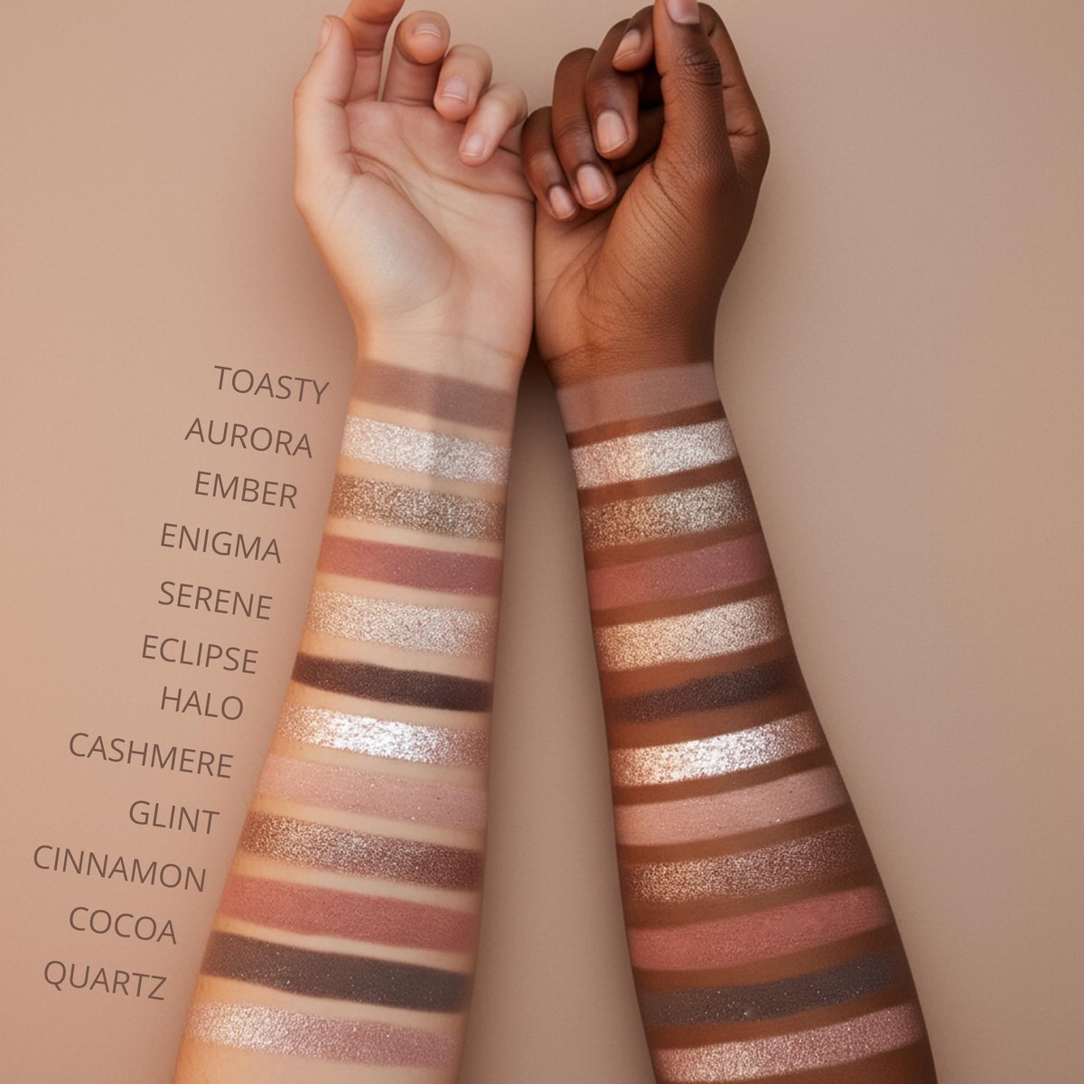 Lamora Nude Eyeshadow Palette - 12 Soft Pink Rose Shadows, Matte & Shimmer Finishes, Ultra-Blendable Everyday Neutrals, Long-Lasting Wear, Travel Makeup with Mirror Avelisse
