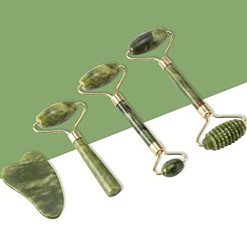 Fuvooi Jade Roller & Gua Sha Set 5 in 1 Facial Massager Tools for Face Sculpting & Skin Care - görsel 8