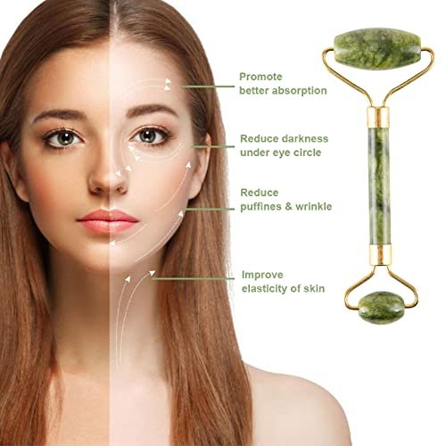 Fuvooi Jade Roller & Gua Sha Set 5 in 1 Facial Massager Tools for Face Sculpting & Skin Care - görsel 6