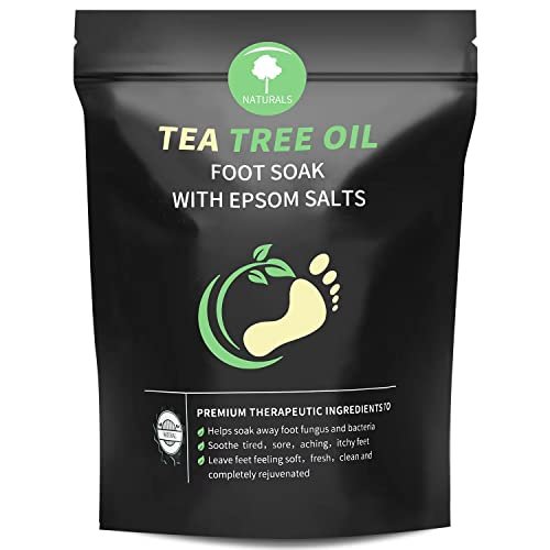 Tea Tree Oil Foot Soak with Epsom Salt – Pedicure Foot Spa for Toenail Fungus, Nail Discoloration, Foot Odor & Itchiness (16 oz) - görsel 2