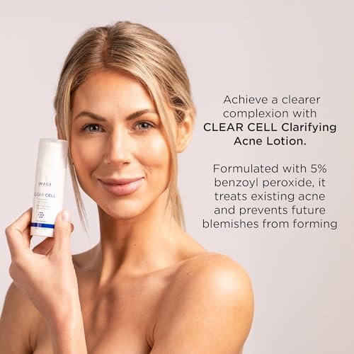 IMAGE Skincare CLEAR CELL Clarifying Acne Lotion Treatment with Benzoyl Peroxide - Treats and Prevents Acne Blemishes, 1.7 oz Avelisse
