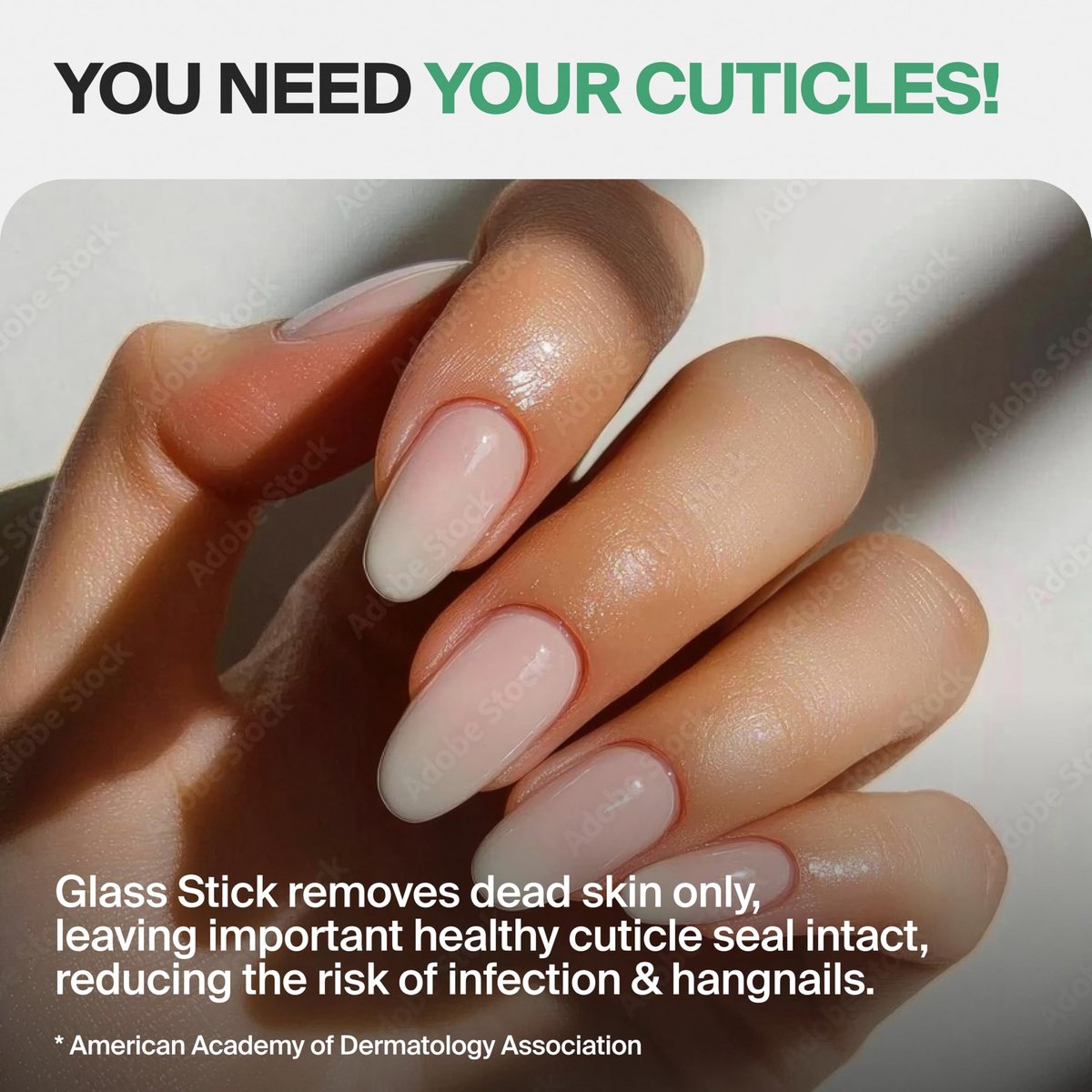 GERMANIKURE Clear Glass Cuticle Stick - No Sleeve - Ethically Made in Czech Republic - Cuticle Pusher & Remover, Callous & Dry Skin Fingertip File, Nail Shaper - görsel 15