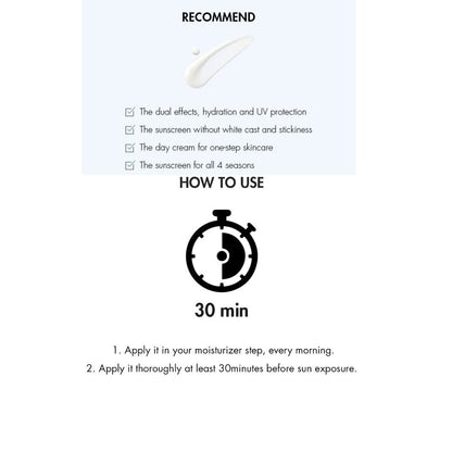 Dr. Ceuracle Hyal Reyouth Moist Sun - Hydrating Essence Sunscreen SPF50+ PA++++, 50ml Avelisse