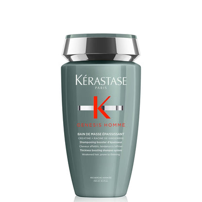 Kerastase Genesis Homme Bain De Masse Shampoo For Men - Thickening & Strengthening Shampoo, Cleanses Weakened Hair & Scalp, 8.5 Fl Oz Avelisse