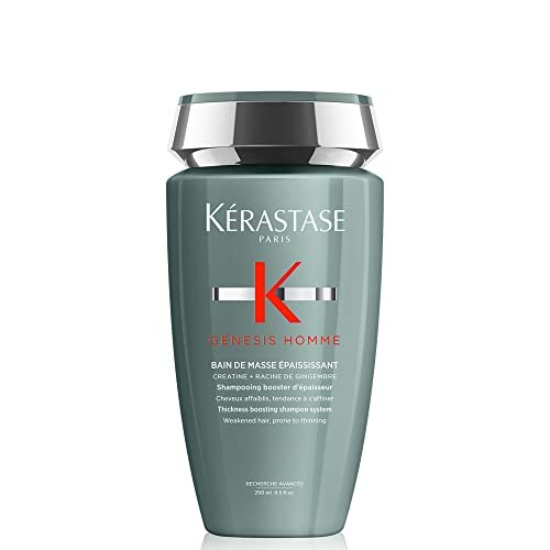 Kerastase Genesis Homme Bain De Masse Shampoo For Men - Thickening & Strengthening Shampoo, Cleanses Weakened Hair & Scalp, 8.5 Fl Oz Avelisse