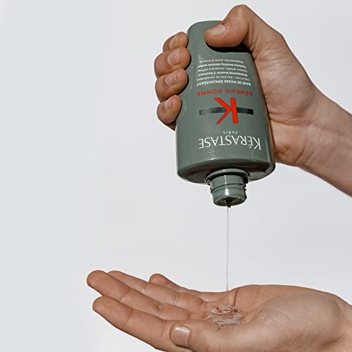 Kerastase Genesis Homme Bain De Masse Shampoo For Men - Thickening & Strengthening Shampoo, Cleanses Weakened Hair & Scalp, 8.5 Fl Oz Avelisse
