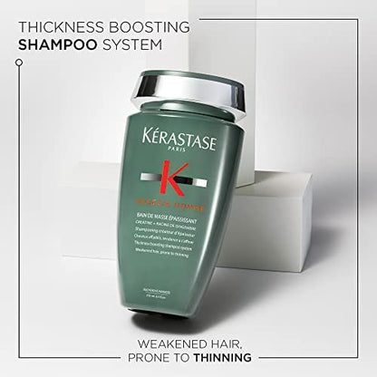 Kerastase Genesis Homme Bain De Masse Shampoo For Men - Thickening & Strengthening Shampoo, Cleanses Weakened Hair & Scalp, 8.5 Fl Oz Avelisse