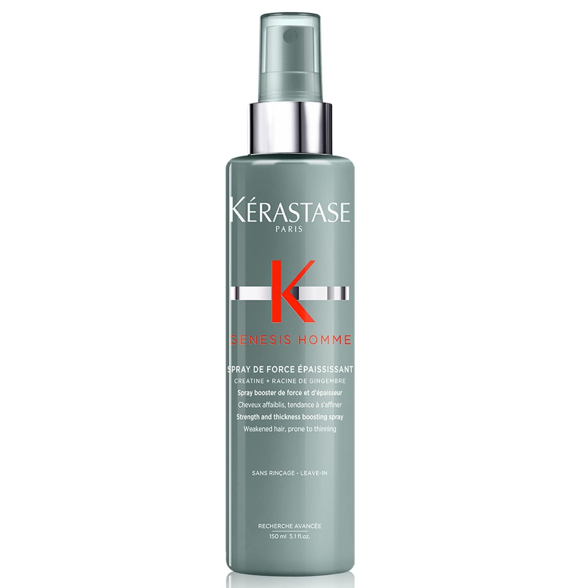 Kerastase Genesis Homme Spray De Force Thickening Hair Spray for Men - Strengthening & Volumizing, 5.1 Fl Oz Avelisse