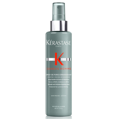 Kerastase Genesis Homme Spray De Force Thickening Hair Spray for Men - Strengthening & Volumizing, 5.1 Fl Oz Avelisse