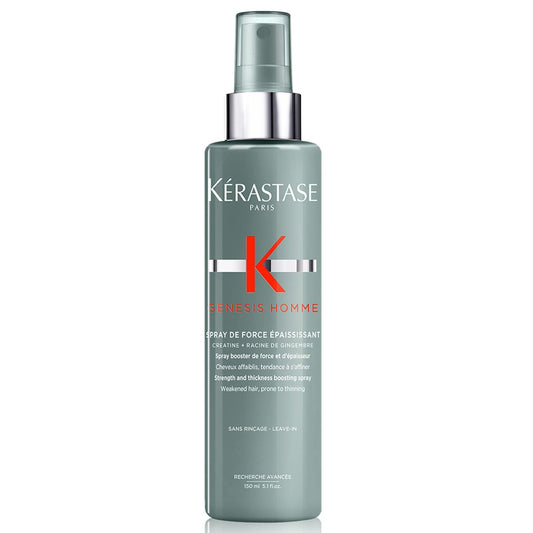 Kerastase Genesis Homme Spray De Force Thickening Hair Spray for Men - Strengthening & Volumizing, 5.1 Fl Oz Avelisse