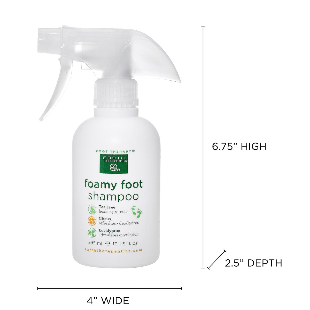 Earth Therapeutics Foamy Foot Shampoo – Gentle Cleansing Foam for Dry, Cracked Feet (10 fl oz) - görsel 12