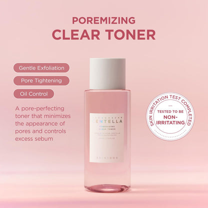 SKIN1004 Poremizing Clear Toner - 7.10 fl.oz (210ml) - Korean Face Toner with Himalayan Pink Salt & Madagascar Centella for Pore Care & Oil Balance