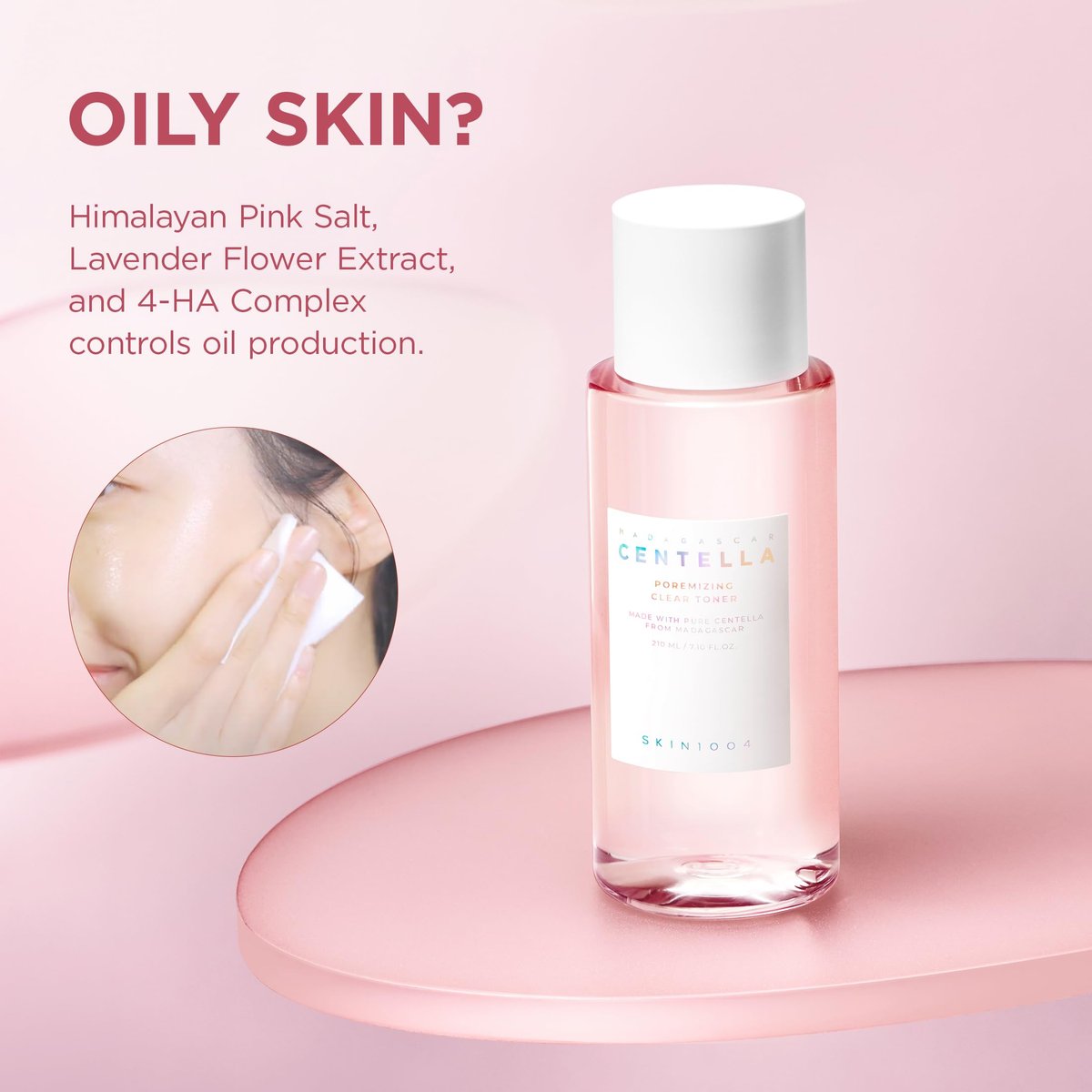 SKIN1004 Poremizing Clear Toner - 7.10 fl.oz (210ml) - Korean Face Toner with Himalayan Pink Salt & Madagascar Centella for Pore Care & Oil Balance - görsel 9