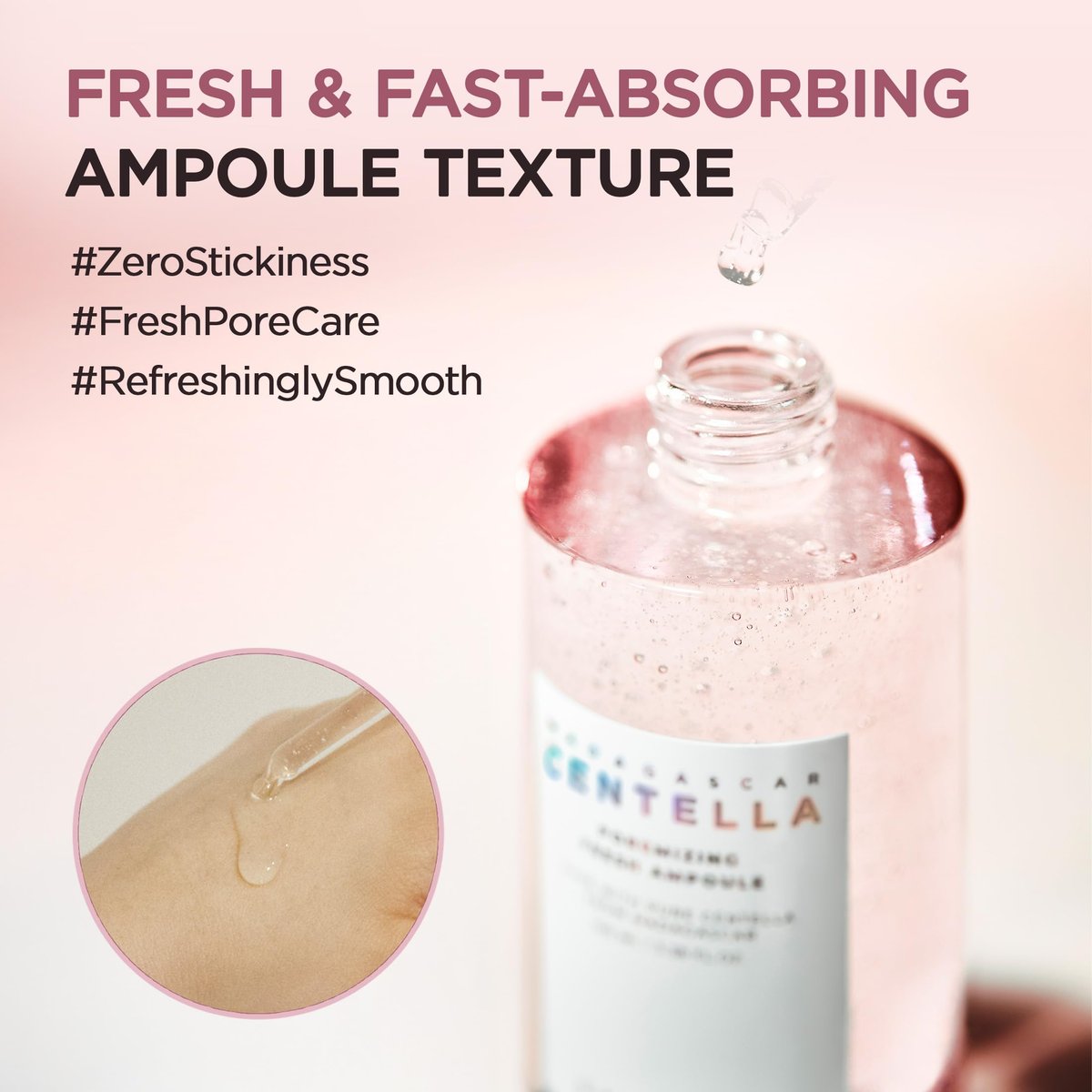 SKIN1004 Madagascar Centella Poremizing Fresh Ampoule 3.38 fl. oz (100ml) – Soothing Hydration for Oily & Combination Skin Avelisse