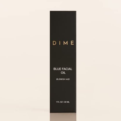 DIME Blue Facial Oil – Blemish Spot Treatment with Blue Tansy, Black Cumin Seed, Rosehip & Grapeseed Oils (1 oz / 30 mL) Avelisse