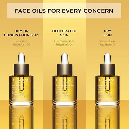 Clarins Santal Face Oil Treatment – Hydrates, Smoothes, and Comforts Dry Skin | Minimizes Fine Lines | 100% Natural Plant Extracts Avelisse