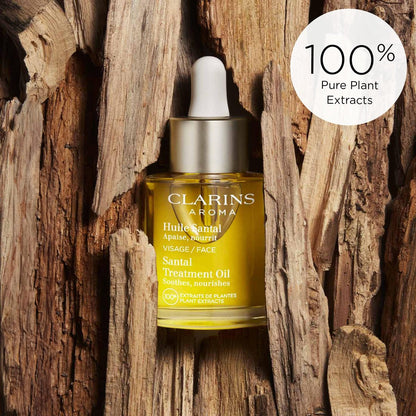Clarins Santal Face Oil Treatment – Hydrates, Smoothes, and Comforts Dry Skin | Minimizes Fine Lines | 100% Natural Plant Extracts Avelisse