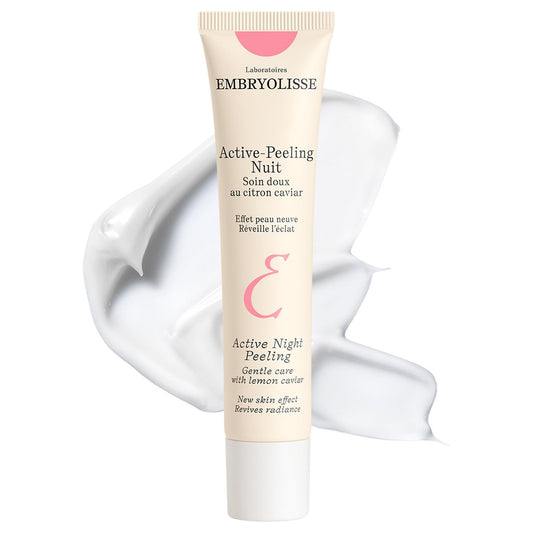 Embryolisse Active Night Peeling Treatment - Ultra Gentle Night Exfoliating Cream with Shea Butter for Radiant Skin, 1.35 Fl Oz