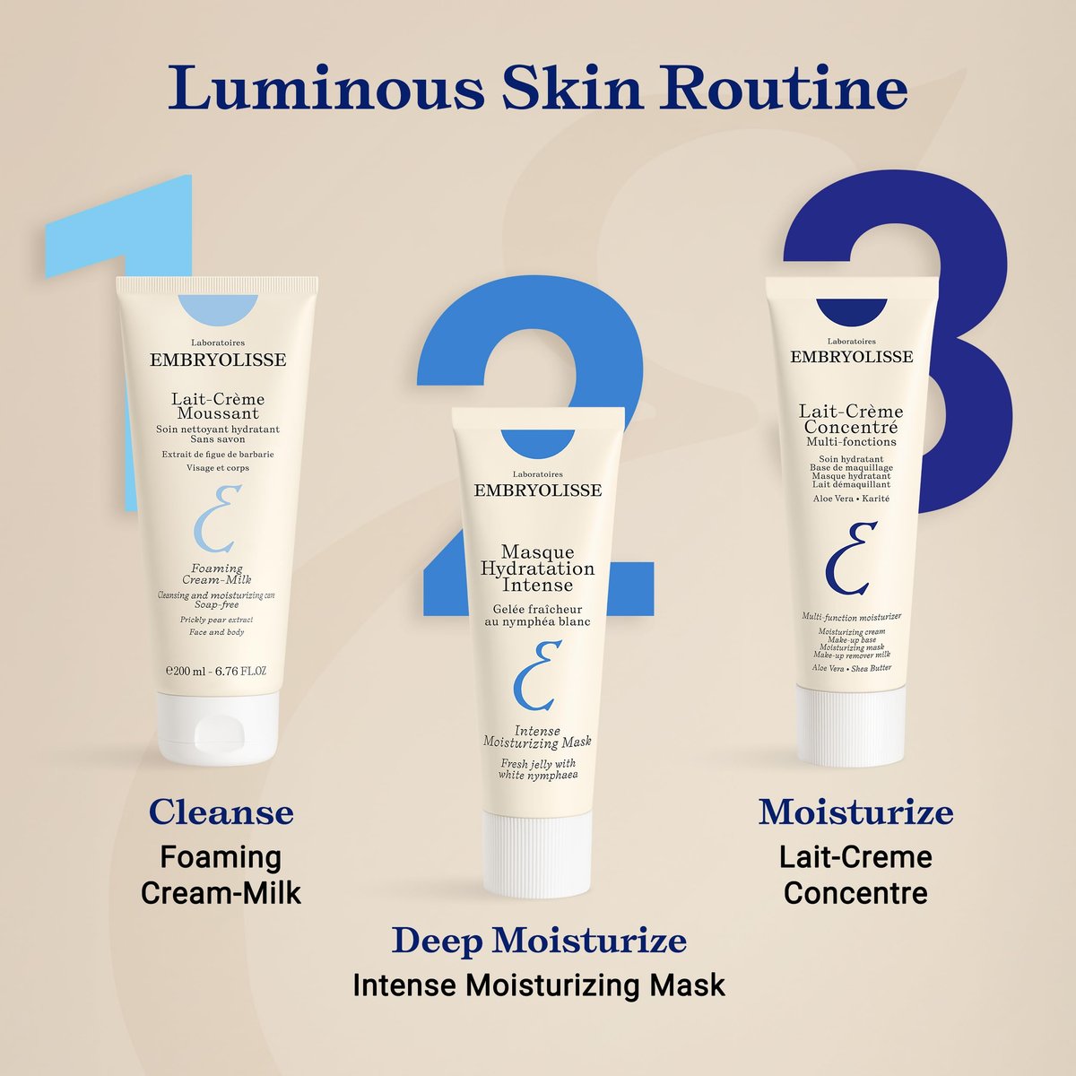 Embryolisse Intense Moisturizing Face Mask – Ultra-Hydrating Hyaluronic Acid Treatment for Plump, Soothed Skin (1.7 Fl Oz) Avelisse