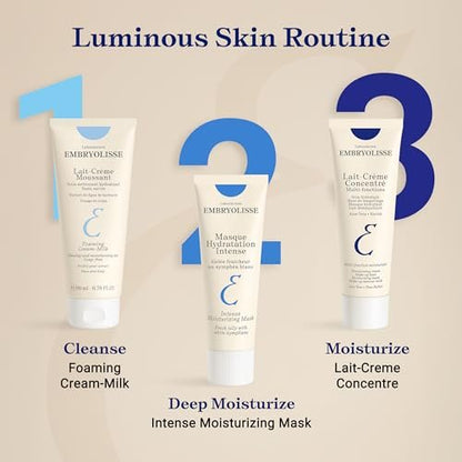 Embryolisse Intense Moisturizing Face Mask – Ultra-Hydrating Hyaluronic Acid Treatment for Plump, Soothed Skin (1.7 Fl Oz) Avelisse