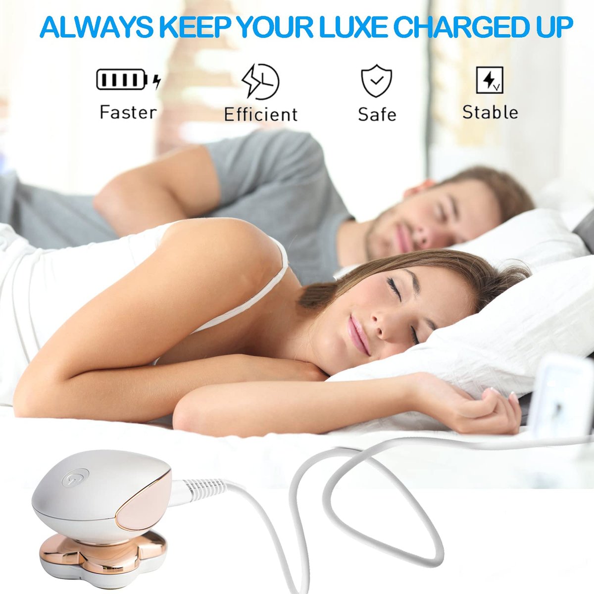 Charging Cable Replacement for Flawless Legs Shaver, 2 Pack Power Cord for Finishing Touch Flawless Legs Hair Remover, White - görsel 13