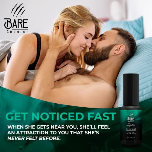 Bare Chemist Temptation Pheromone Cologne for Men – Extra Strong, Concentrated Formula to Attract Women (1 Fl Oz) Avelisse
