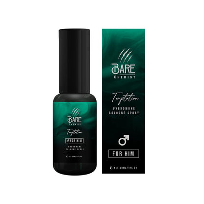 Bare Chemist Temptation Pheromone Cologne for Men – Extra Strong, Concentrated Formula to Attract Women (1 Fl Oz) Avelisse