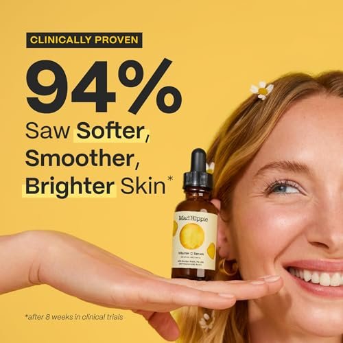 Mad Hippie Travel Face Serum Set – Vitamin C & Retinol Day & Night Duo, 0.5 oz Each, Brightening & Firming Avelisse