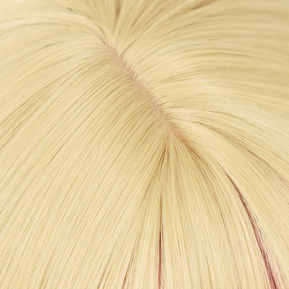 Blonde Orange Straight Hair Wig with Bangs for Women | PWEINCY Synthetic Party Wig Avelisse
