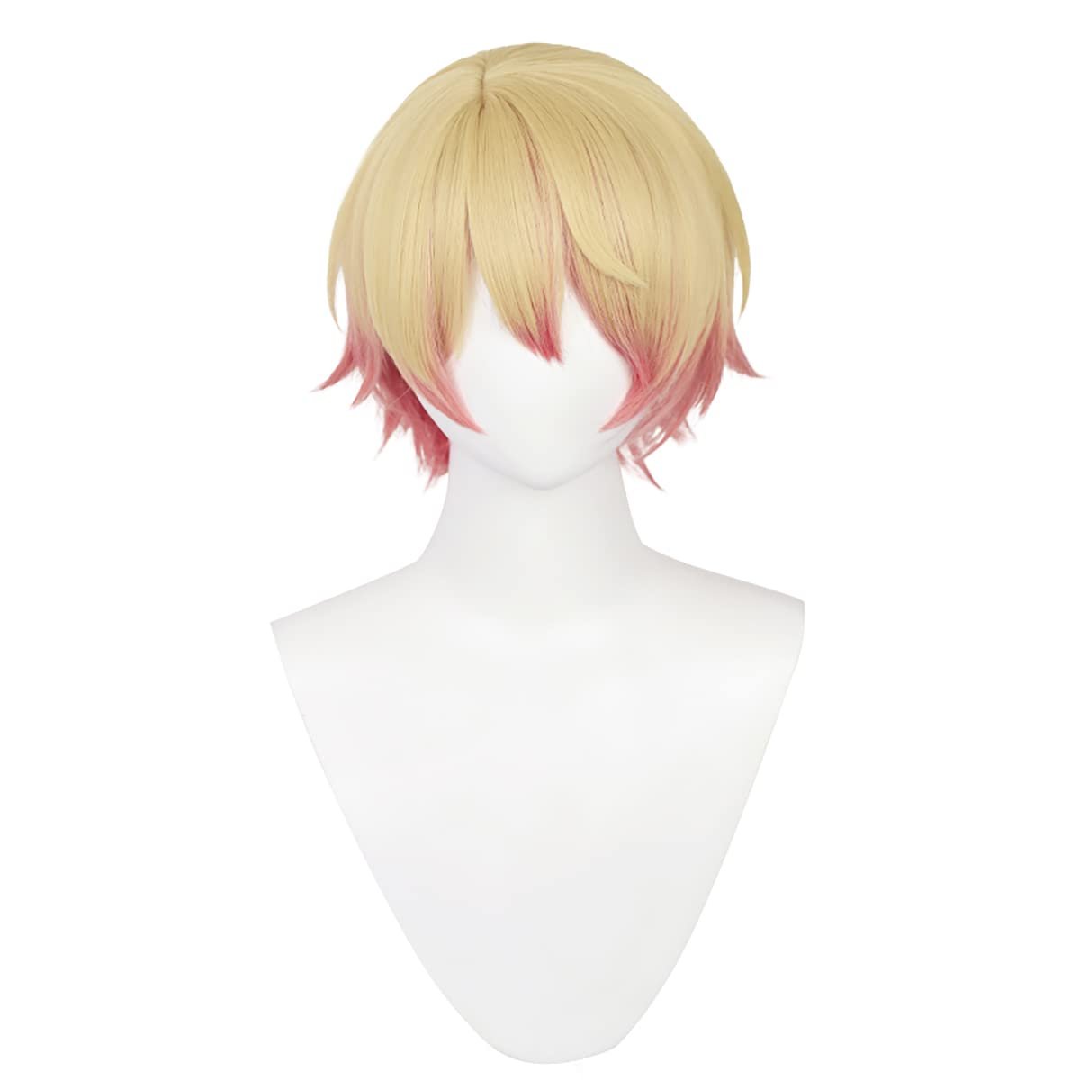 Blonde Orange Straight Hair Wig with Bangs for Women | PWEINCY Synthetic Party Wig Avelisse