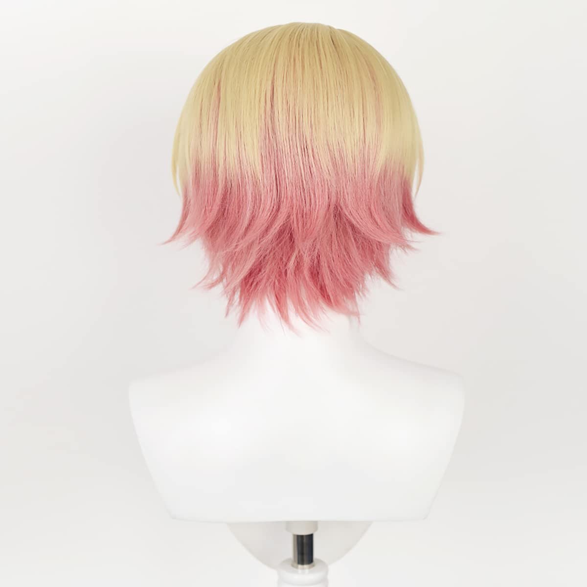 Blonde Orange Straight Hair Wig with Bangs for Women | PWEINCY Synthetic Party Wig Avelisse