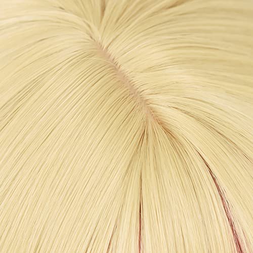 Blonde Orange Straight Hair Wig with Bangs for Women | PWEINCY Synthetic Party Wig Avelisse
