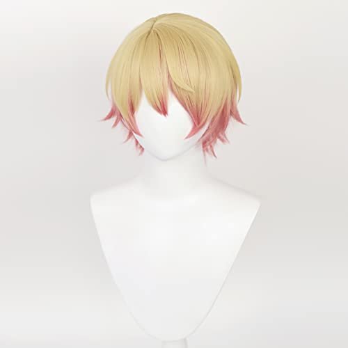 Blonde Orange Straight Hair Wig with Bangs for Women | PWEINCY Synthetic Party Wig Avelisse