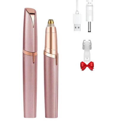 Colordiary Women's Electric Eyebrow Hair Remover - LED Light, Stainless Steel Blade, Rechargeable, Anti-Allergenic