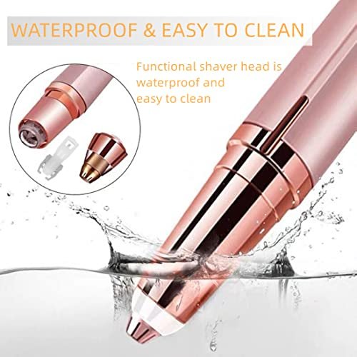 Colordiary Women's Electric Eyebrow Hair Remover - LED Light, Stainless Steel Blade, Rechargeable, Anti-Allergenic - görsel 7
