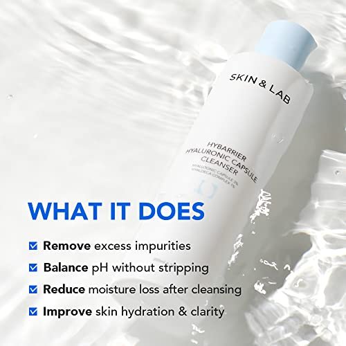 SKIN&LAB Hybarrier Hyaluronic Capsule Cleanser - Daily Gel Cleanser with Hyaluronic Capsules & Hyaldeca Complex for All Skin Types, 6.76 fl oz - görsel 4