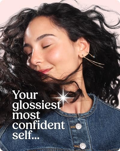 Glaze Supergloss Color Conditioning Gloss with Dispensing Pump – Hydrating Semi-Permanent Color Hair Gloss & Shine Boost – Vegan, Cruelty-Free – 6.4 fl oz – Lustrous Ebony (Blue Black) Avelisse