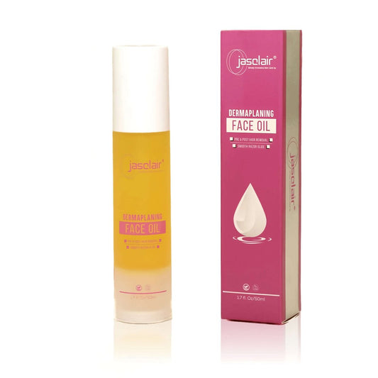 Jasclair Dermaplaning Oil for Women – 1.7 Fl Oz Pre & Post Shave Oil, Unscented & Natural for Smooth Glide & Skin Protection