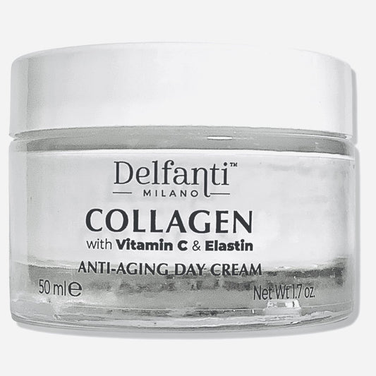 Delfanti-Milano COLLAGEN with VITAMIN C & ELASTIN Sculpting & Lifting Anti-Aging Day Cream - Face and Neck Moisturizer - Made in Italy (1.69 Fl Oz) Avelisse