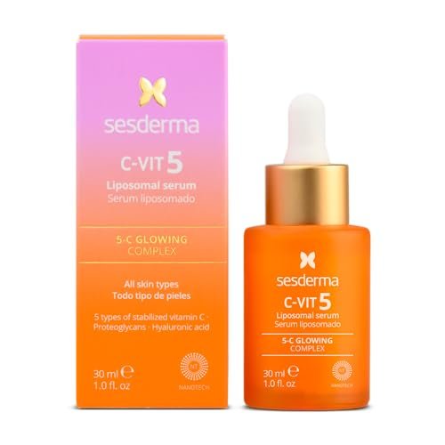 Sesderma C-VIT 5 Fusion Vitamin C Serum – Hydrating, Brightening, Antioxidant Serum for Radiant Skin, 1 fl oz Avelisse